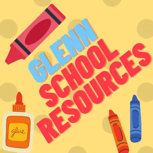 Glenn School Resources educational brand graphic